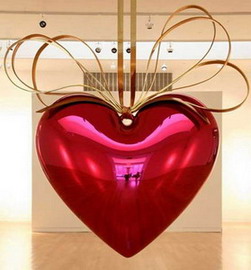 Jeff Koons Suspended heart