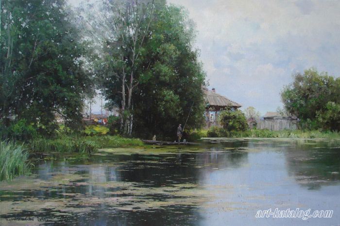 Pond. Village Isaevo