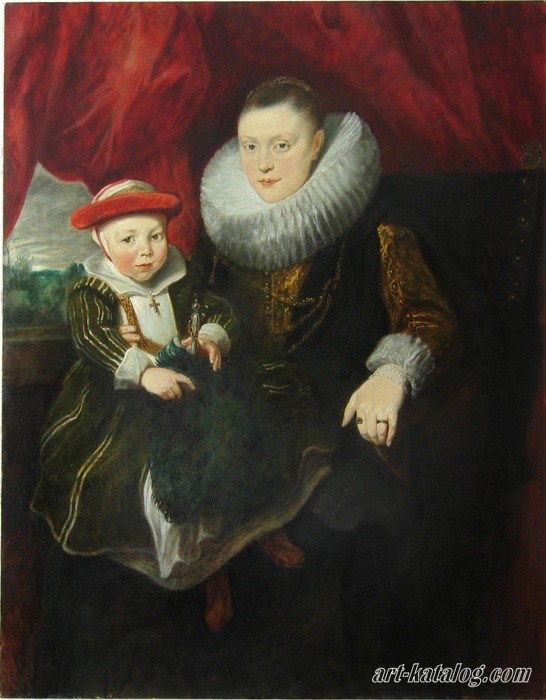 Антониус Ван Дейк. Молодая женщина с ребенком