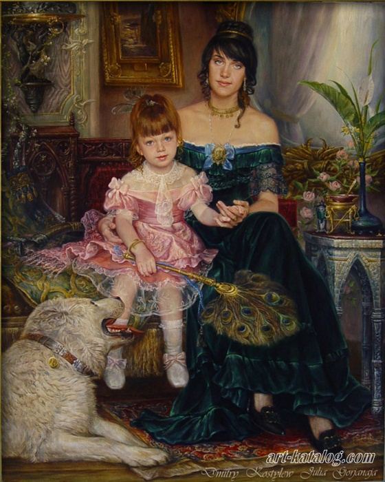 Портрет мамы с дочкой