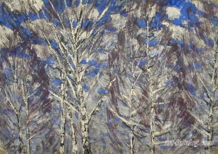 Winter birches