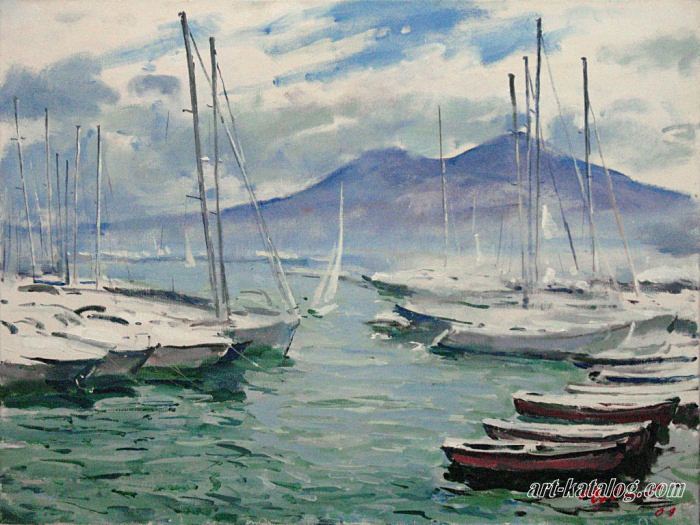 Bay of Naples. Yacht