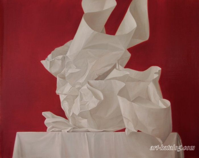 Still Life with crumpled paper