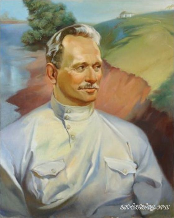 Портрет Михаила Шолохова