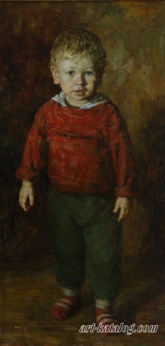 First steps (portrait of his son)