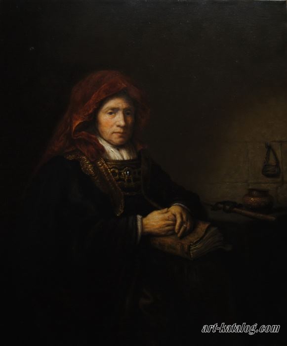 Женщина с книгой. Рембрандт