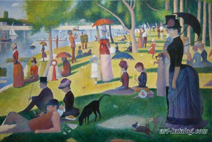 A Sunday Afternoon on the Island of La Grande Jatte. Georges Seurat