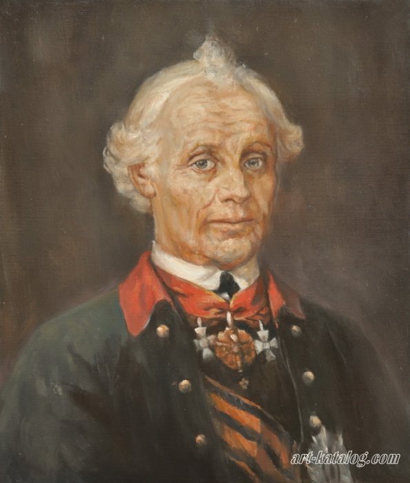 Portrait of Alexander Suvorov. Vasily Surikov