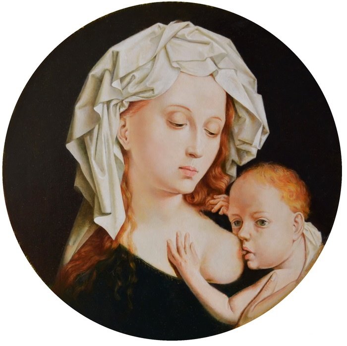 Virgin Suckling the Child. Unknown Artist