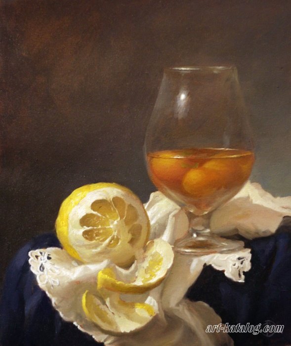 Cognac and lemon