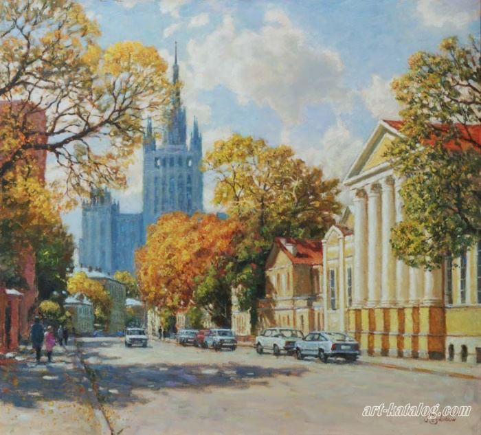 Autumn streets of Moscow