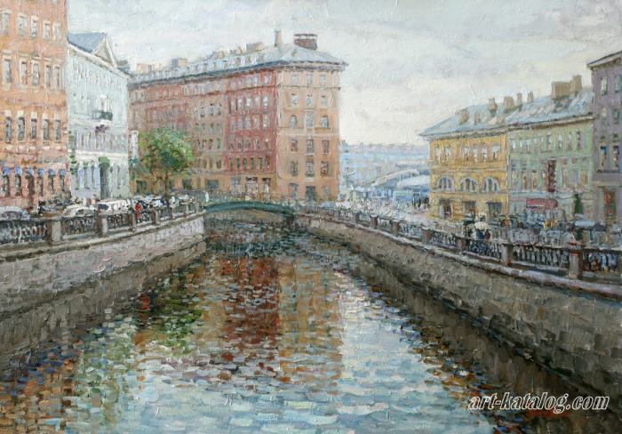 Griboyedov Canal in Sennaya Square