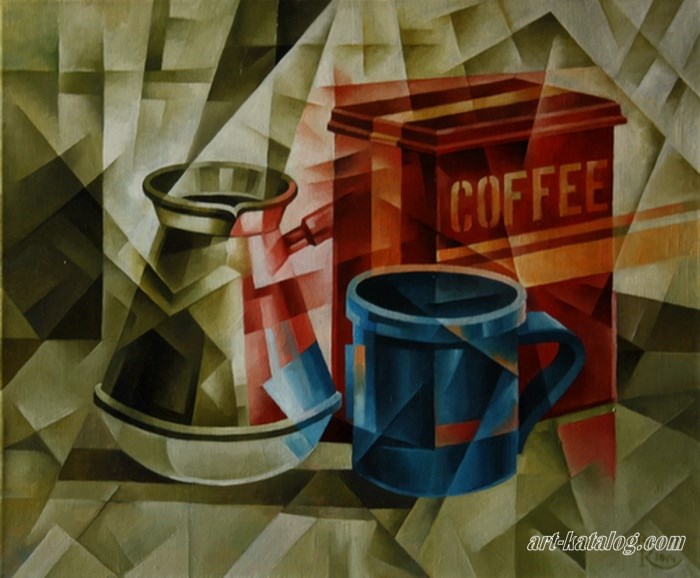 Coffee. Cubo-futurism