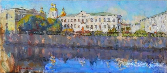 Waterfront canal.Griboyedov