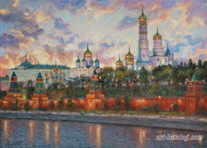 Evening heart of Moscow