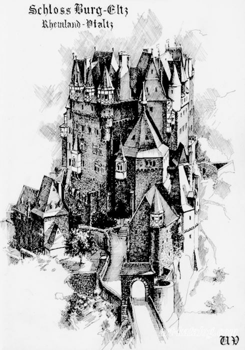 Castle Eltz. Frozen century