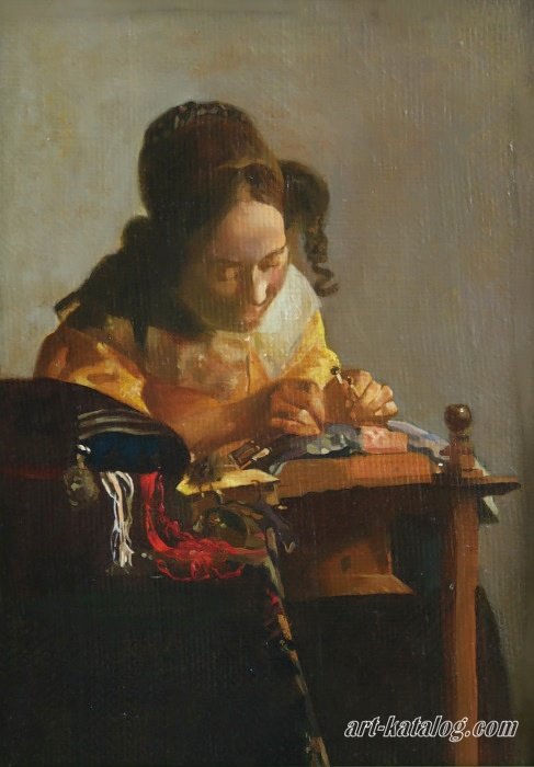 The Lacemaker. Jan Vermeer