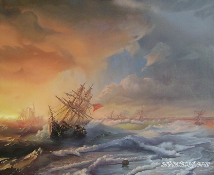 Storm over Yevpatoria. Ivan Aivazovsky