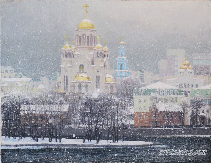 Ekaterinburg. Snowfall