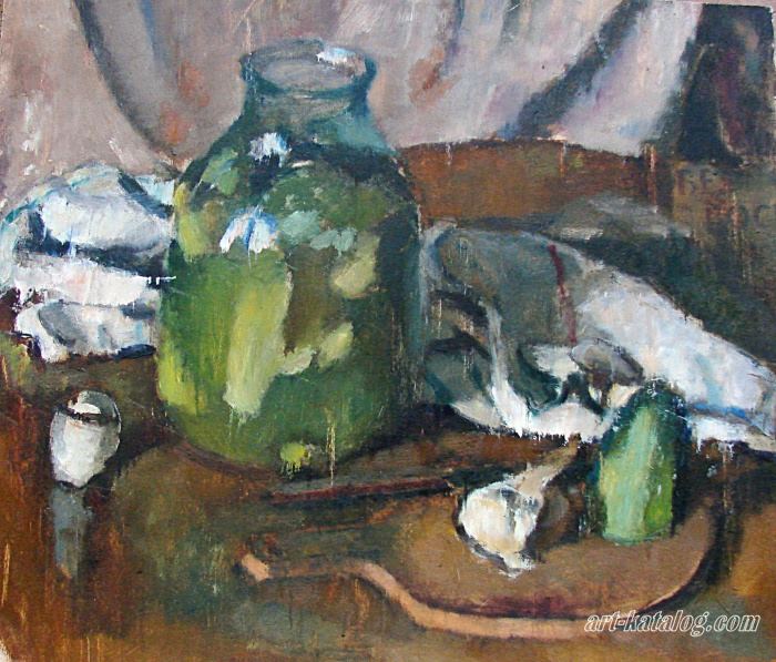 Still life with cucumbers