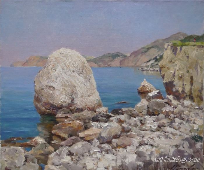Coastal stones. Cape Aya. Crimea