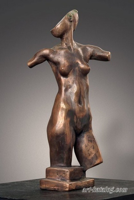 Bronze statue Torso of a female 20