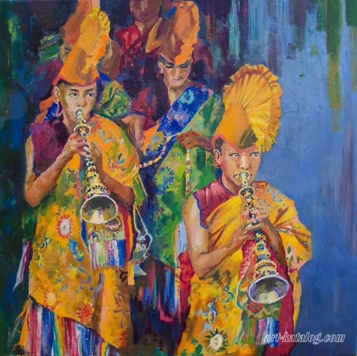 Тибет музыканты