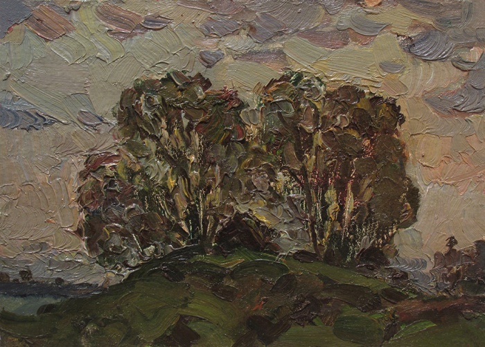 Trees on a hillock