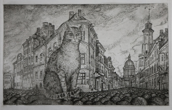 Cat in Saint-Petersburg