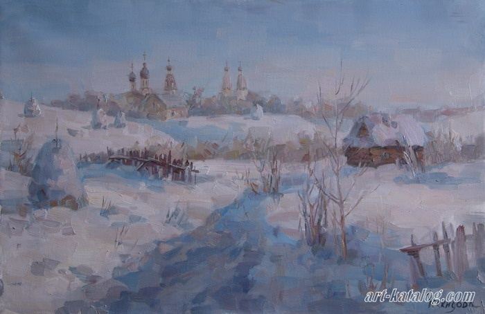 Зима в деревне Щелково