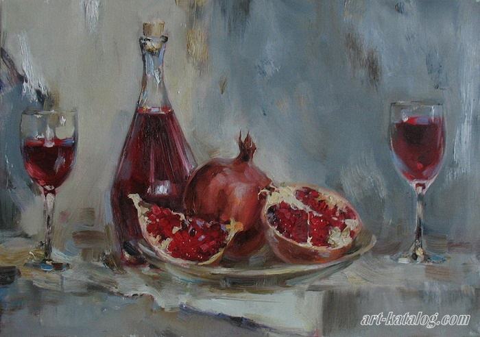 Wine and Pomegranate