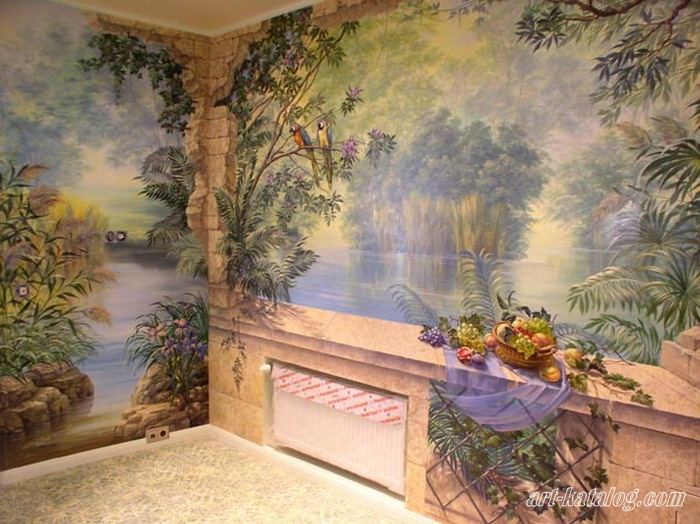 Wall painting in Living Room