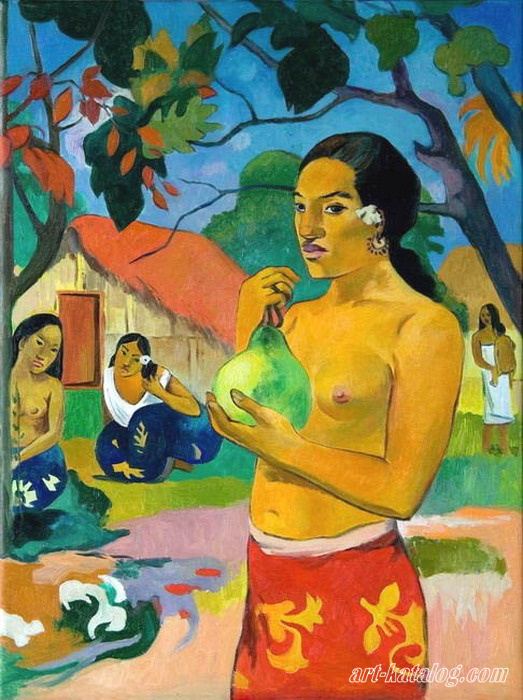 Woman Holding a Fruit 1893 Paul Gauguin