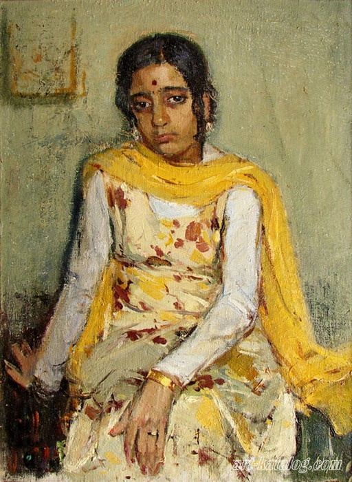 Portrait of a student from India Surjit Kaur