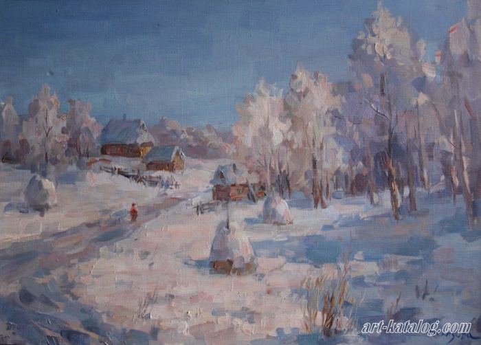 Зимний день в деревне