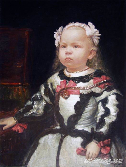 Portrait in form Infants Margaret by Velázquez