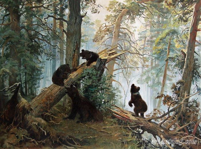 The Morning in a Pine Forest. Ivan Shishkin