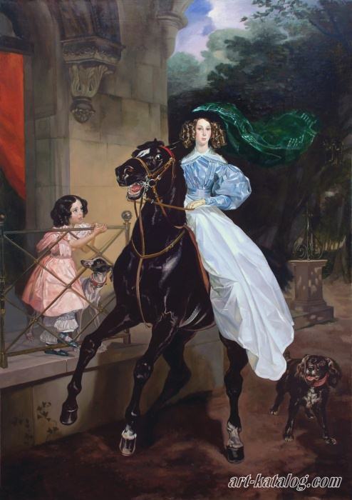 Horsewoman. Karl Briullov