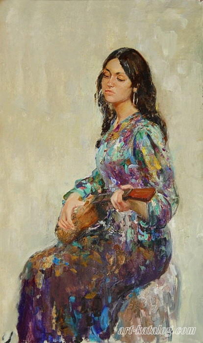 Girl with the guitar