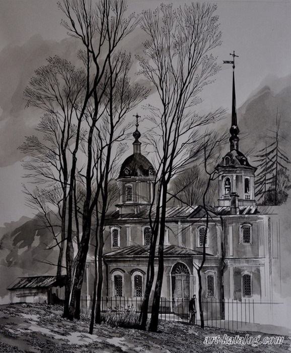Знаменская церковь город Пушкин