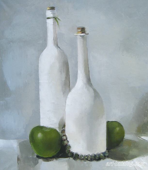 Белые бутылки