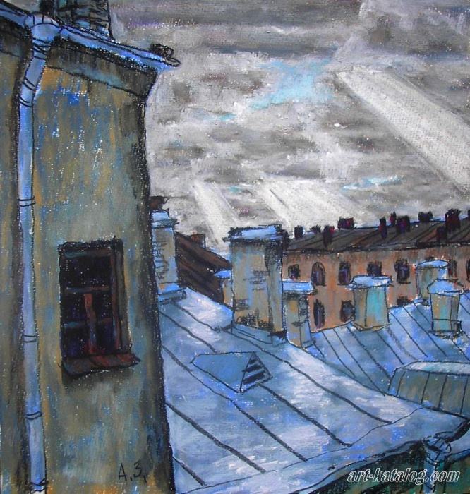 The roofs of Saint-Petersburg