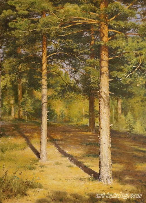 Sunlit Pine Trees, Ivan Shishkin