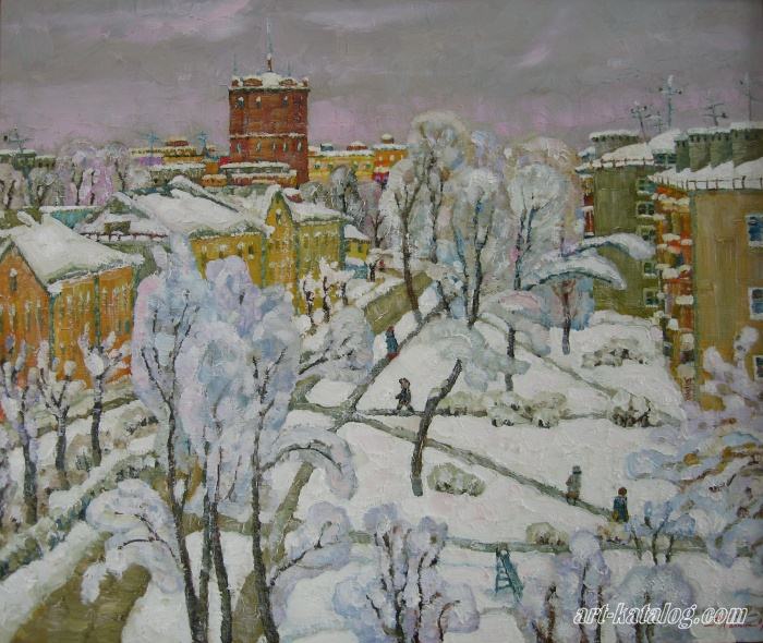 Vladimir. Winter in the provincial town