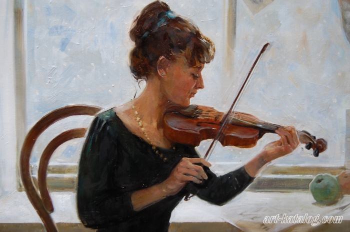 Portrait of a violinist