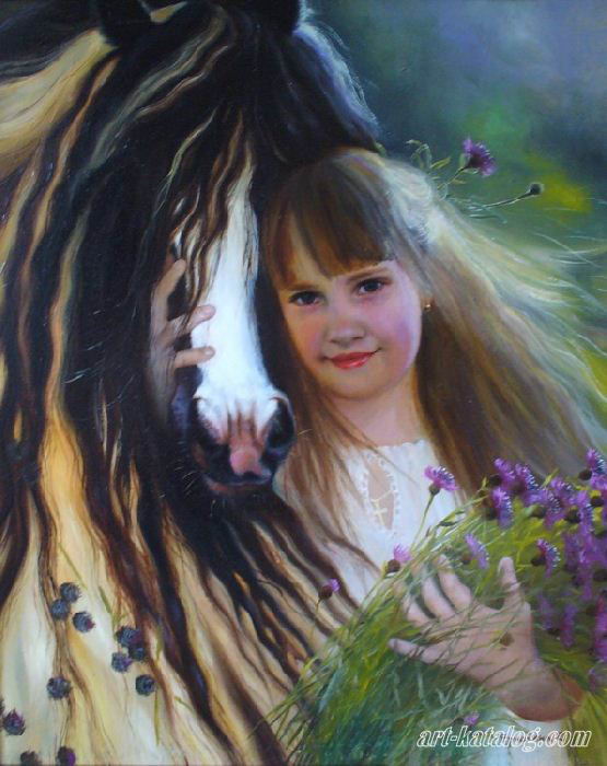 Girl and horse
