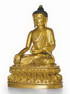 Сидящая фигура Будды Врачевания. Бхайшаджьягуру