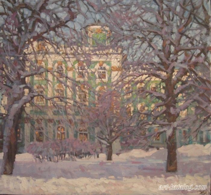Winter day. The Hermitage