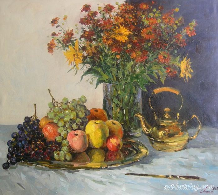 A still-life with the fruits