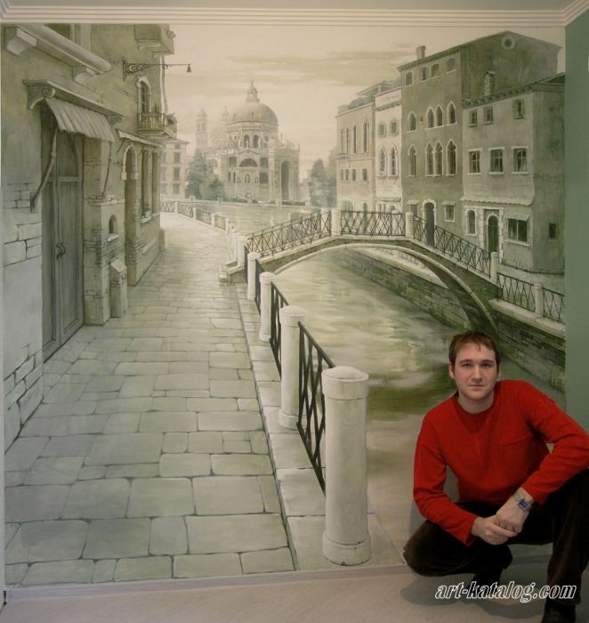 Venice. Wall painting